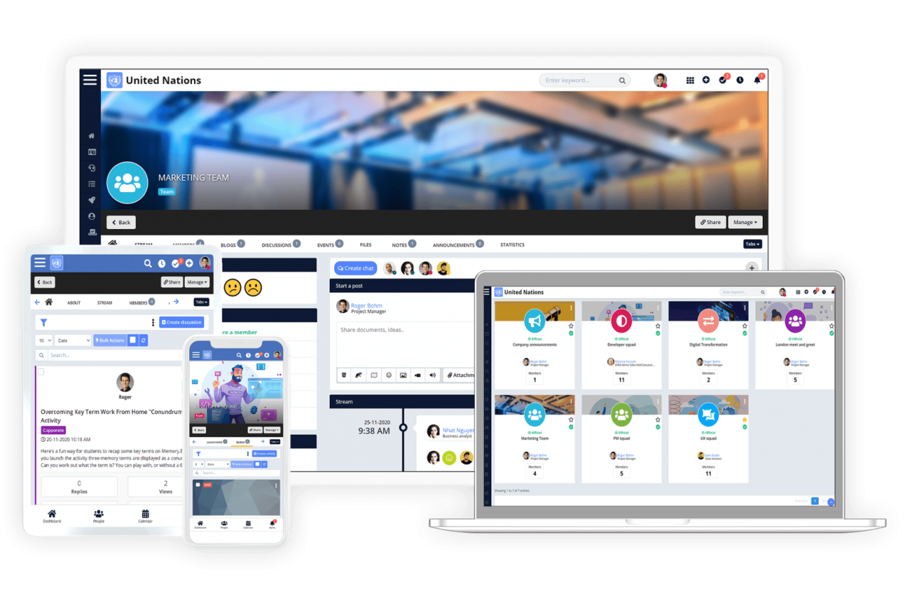 Social intranet platforms