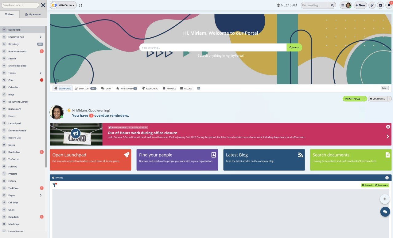 AgilityPortal and Technology