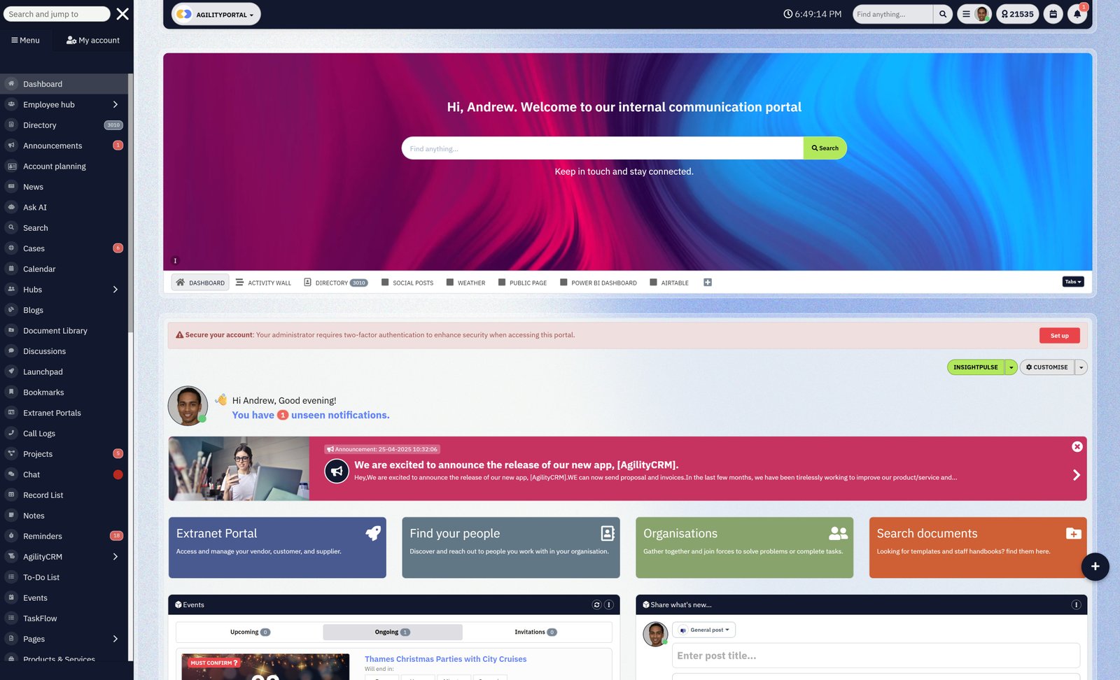 Discover a better way to work with AgilityPortal 