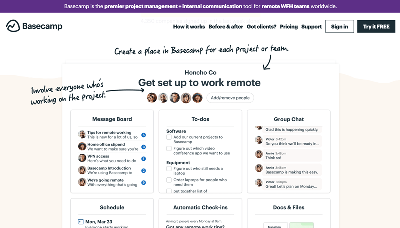 Basecamp Project management tool