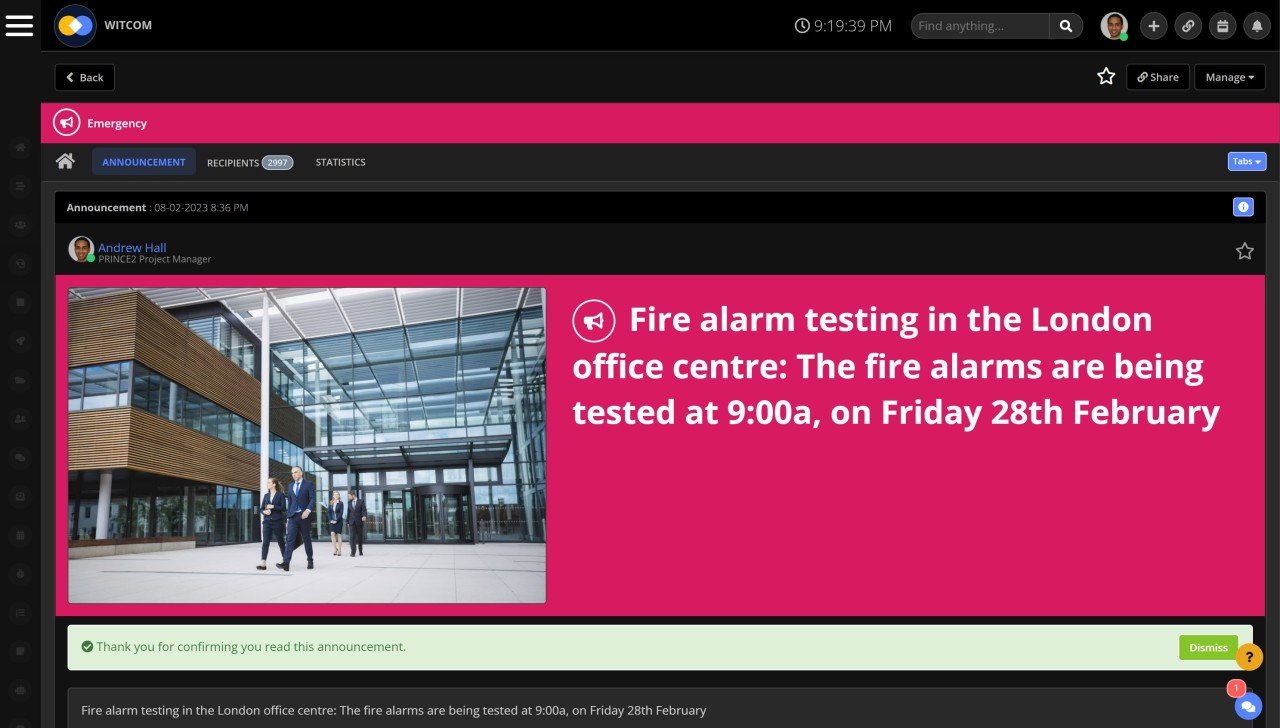 New employee announcements 