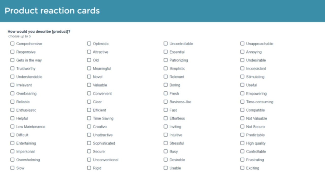Microsoft Reaction Cards