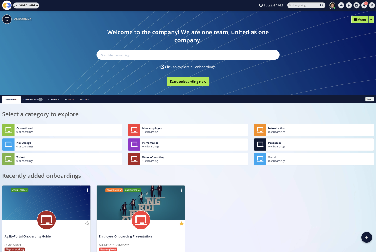 Automate your onboarding with AgilityPortal